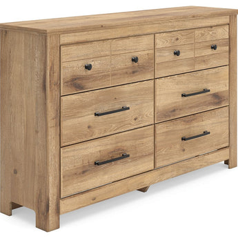 Makidern - Six Drawer Dresser - Tan