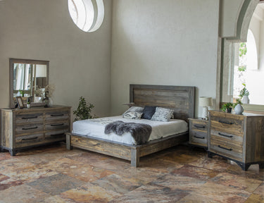 Loft Nightstand Two Tone Gray / Brown - alternate view