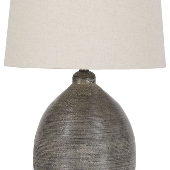 Joyelle - Terracotta Table Lamp - Gray