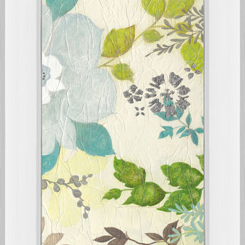 Fragrant Garden Il By Tava Studios - Mirror Framed Print Wall Art - Beige