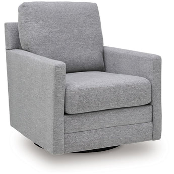 Freybourne Next-Gen Nuvella - Swivel Accent Chair - Pewter