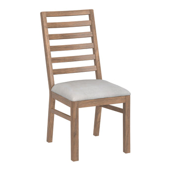 Balam - Silla (Juego de 2) - Marrón Claro / Plata Perla