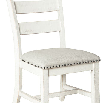Valebeck - Silla auxiliar de comedor UPH (juego de 2) - Beige/Blanco
