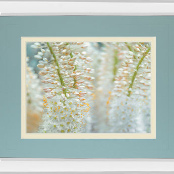 Humbled By Frank Assaf - Mirror Framed Print Wall Art - Light Blue