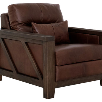 Walnut - Armchair - Brown