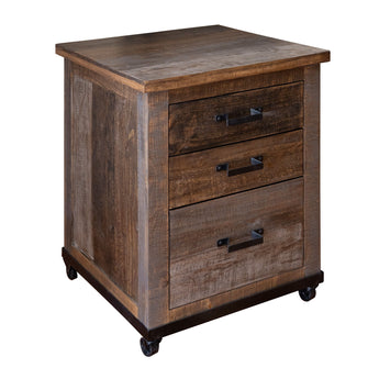 Loft - File Cabinet - Two Tone Gray / Brown