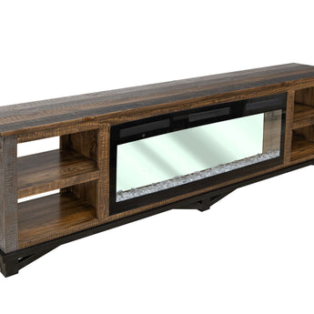 Loft - Electric Fireplace - Dark Brown