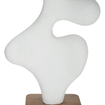 Lavarsen - Sculpture - 25.75" - White / Brown