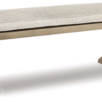 Beachcroft - Bench with Cushion - Beige