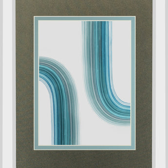 Moda Operandi III By Pi Studio Mirrored Frame - Blue