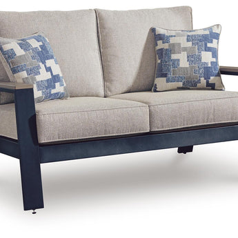 East Beach - Loveseat con cojín - Azul