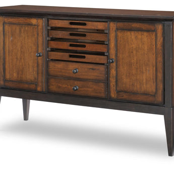 Fenmore - Server - Mocha And Distressed Cherry