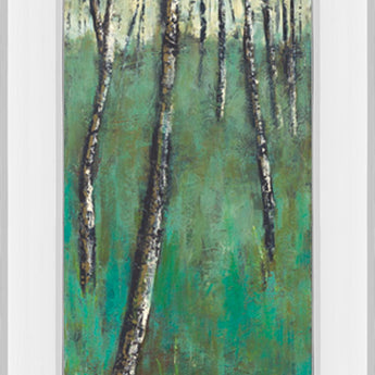 Nature Companion Il By Solis - Mirror Framed Print Wall Art - Green
