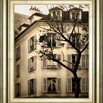 Latin Quarter I By Milla - Framed Print Wall Art - Beige