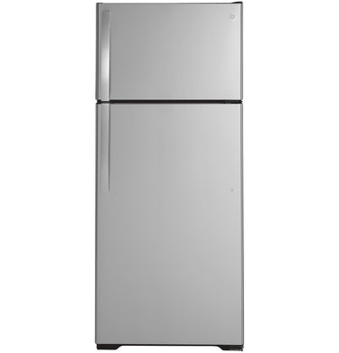 GE 17.5 Top Mount Refrigerator, Stainless - GTS18HYNRFS