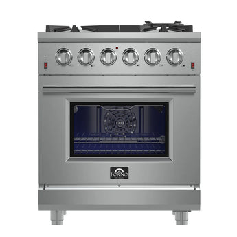 Forno 30" Pro-Style Gas Range, S.S. - FFSGS6239-30