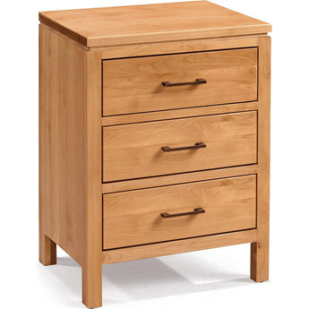2 West 3 Drawer Wide Nightstand