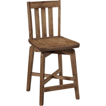 Maple Cooper Swivel Stool