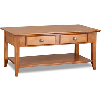 Shaker Coffee Table with Shelf by Archbold Furniture