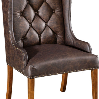 Dr. Redwine Leather Accent Chair