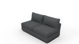 Cedar Park Armless Loveseat - Peyton Pepper