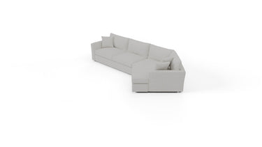 Cedar Park 154" Raf Cuddler Sectional - Wiley Pebble