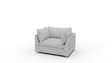 Cherrywood 54" Arm Chair - Delray Smoke