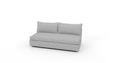 Cherrywood Armless Loveseat - Delray Smoke