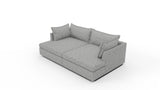 Cherrywood 96" Double Chaise Sectional - Wiley Ink