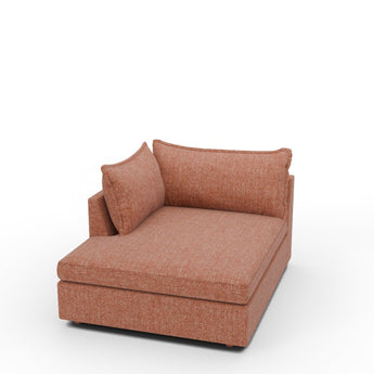 Cherrywood Laf Chaise - Wiley Rust