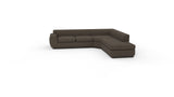 Domain 120" RAF Bumper Chaise Sectional - Dream Chocolate