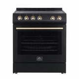 Forno 30" Forno Espresso Electric Range, Black - FFSEL6012-30B