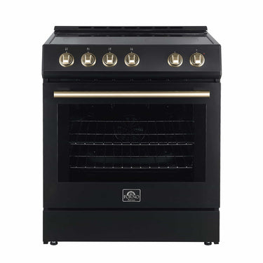 Forno 30" Forno Espresso Electric Range, Black - FFSEL6012-30B