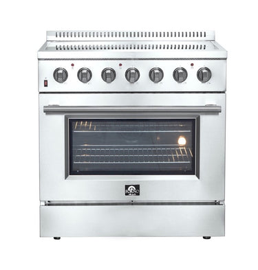 Forno 36" Galiano Electric Range, French Door, Stainless - FFSEL6083-36