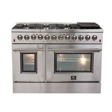 Forno 48" Dual Fuel Gas Range, S.S. - FFSGS6156-48