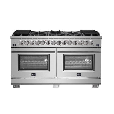 Forno 60" Pro-Style Gas Range, Dual Fuel, S.S. - FFSGS6187-60