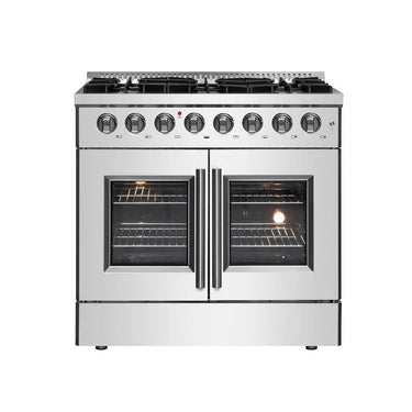 Forno 36" French Door Dual Fuel Gas Range, S.S. - FFSGS6356-36