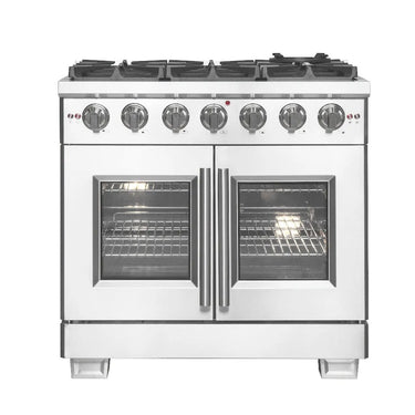 Forno 36" Pro-Style French Door Gas Range, S.S. - FFSGS6460-36