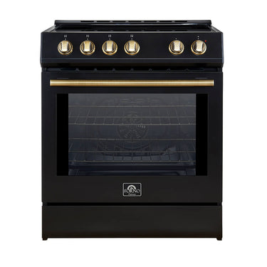 Forno 30" Induction Electric Range, Black - FFSIN0982-30BLK