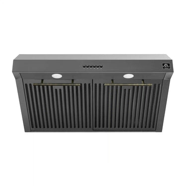 Quality Home Bari Espresso 30" Range Hood, Black - FRHUC5255-30BLK