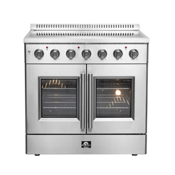 Forno 36" Galiano Electric Range, French Door, Stainless - FFSEL6917-36