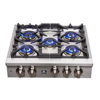 Forno 30" Forno Gas Range Top, 100,000 BTU S.S. - FCTGS5751-30