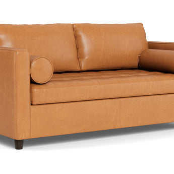 Ladybird 54" Leather Twin Sleeper Chair -