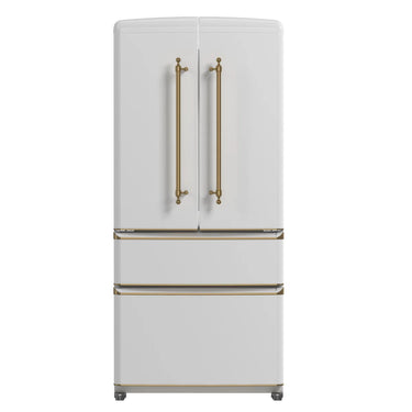 Forno 33" French Door Refrigerator, White - FFFFD1791-33WHT