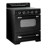 Classic Retro 30" Electric Range, Midnight Black - UGP-30CRECB