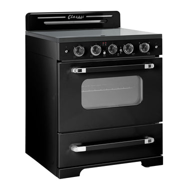 Classic Retro 30" Electric Range, Midnight Black - UGP-30CRECB