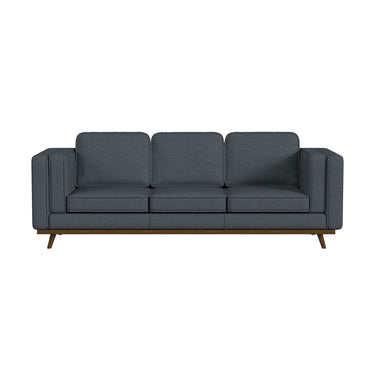 Venus Sofa in Palmer Sky with Cherry Finished Wooden Front
