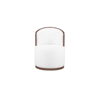 Rossi - Swivel Dining Chair - Cream / White