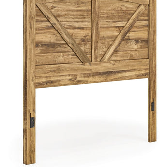 Maystonna - Queen Crossbuck Panel Headboard - Brown