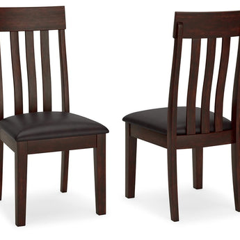 Haddigan - Silla auxiliar de comedor UPH (juego de 2) - Marrón oscuro